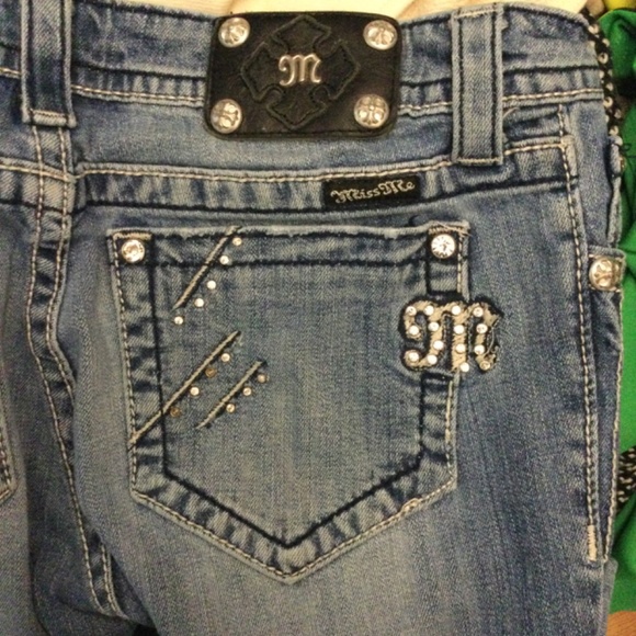 Miss Me Womens JP53405 Skinny medium wash Denim Jeans sz 30 - Picture 10 of 10